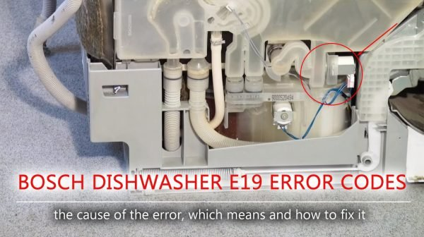 Khắc phục máy rửa bát Bosch báo lỗi E19